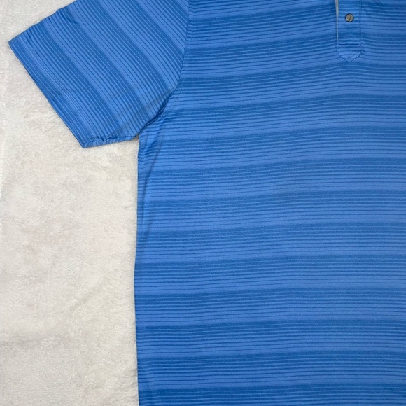 Bobby Jones eFX Performance Cotton Frame Stripe Short Sleeve Polo Shirt Size L - Picture 3 of 12